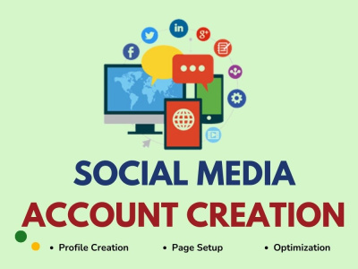 Social Media Account Setup, Page Setup & Optimization