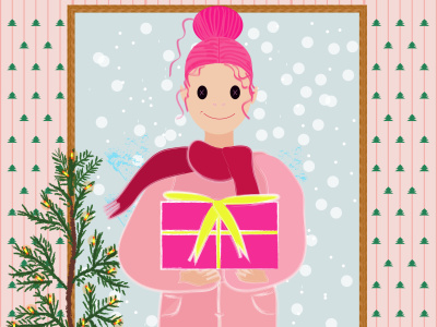 A creat postcard or cover of child book or some like that