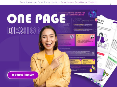 Receive a High Quality, Professionally Designed Flyer, Poster or One-Pager