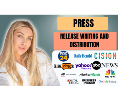 Professional Press Release writing, press release distribution,  submit PR