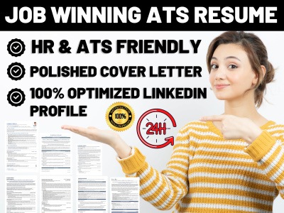 ATS Compliant Resume Writing, CV Writing, Cover Letter, LinkedIn Profile