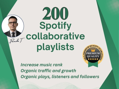 Publish your song in 200 Spotify collaborative playlists