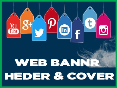 Web banner, Facebook, LinkedIn and YouTube cover design