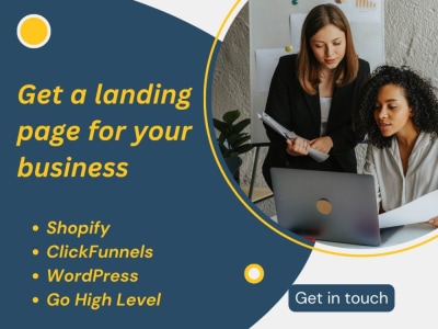 Website Landing Page, Unbounce Landing Page Designer, GO High Level Funnel