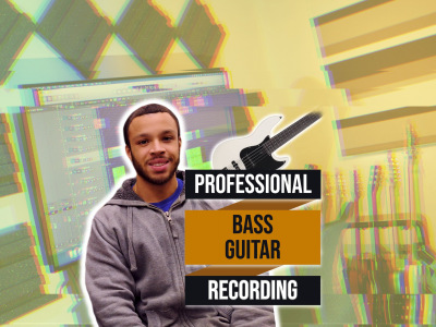 Professional bass guitar recording for your song