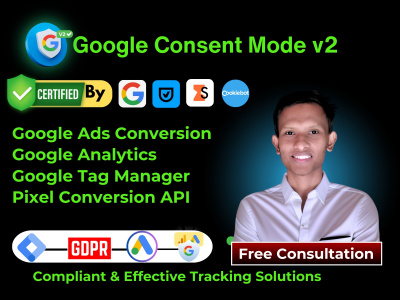 Setup or fix google ads conversion tracking, consent mode v2, tag ...