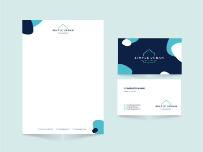 A Stationery Design - Letterhead and Business-card (Double Sided)