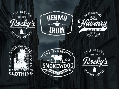 Unique vintage logo design, logo design, awesome logo
