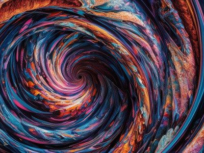 High -resolution abstract visual designs created by artificial intelligence