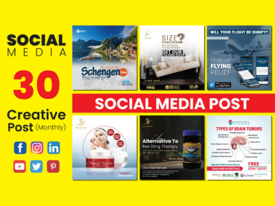 30 attractive social media post using Canva