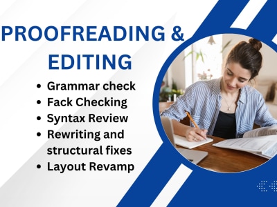 Editing/Proofreading of any document|Academic|Research within 6 hours