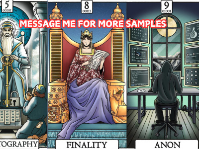 Any custom playing card || trading cards || tarot || loteria || digital art