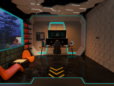 Super realistic 4 sided renders for your Gamer Studio in 4K resolution ...