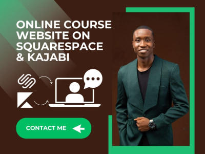 Kajabi online course, squarespace online course, squarespace, kajabi course