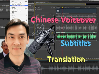 Professional Chinese mandarin voiceover, one stop service