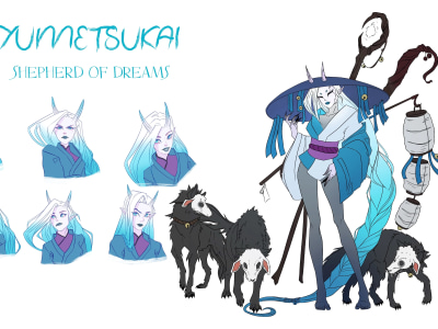 2d character design with reference sheet | Upwork