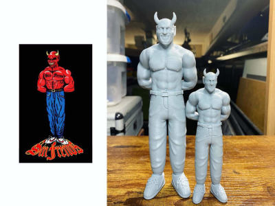 2d concept to 3d bust up model 3d head 3d face full body for 3d printing