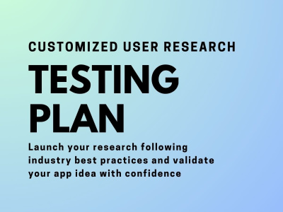 Live Consultation to Create a Custom User Research Testing Plan | Upwork