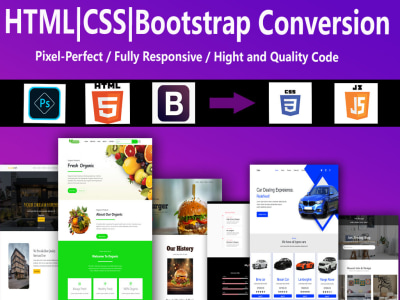 Attractive website design using HTML ,CSS and Bootstrap | Upwork