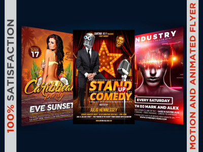 A professional flyer, brochure, and poster design