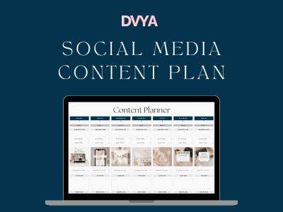 Custom social media copywriting and a planner for seamless content planning