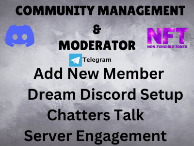 Community manager or telegram and discord moderator