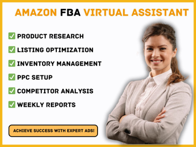 Virtual assistant | Amazon fba virtual assistant | Amazon brand manager