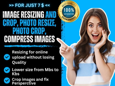 Image resizing and crop, photo resize, photo crop, compress images
