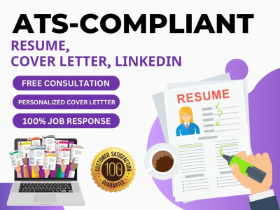 ATS Compliant Resume/CV, Cover Letter, LinkedIn Profile, Job win Resume