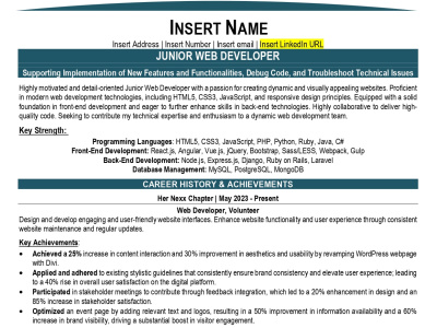 A professional resume, CV, and LinkedIn Profile by an Expert Resume Writer