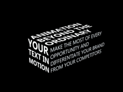 Custom kinetic typography animated video
