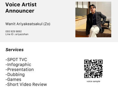 A Professional Thai voicer over