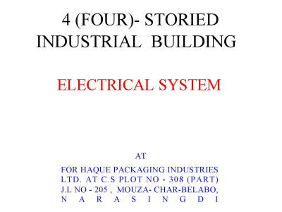Image showcasing Electrical Design of Industrial Building | Upwork