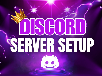 High Quality professional discord server setup in 10 hours