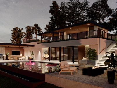 A Realistic 3D Landscape Design Rendering
