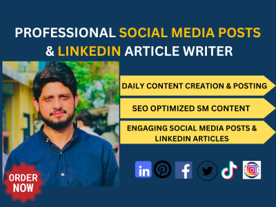 High quality social media posts for Facebook, Instagram or LinkedIn