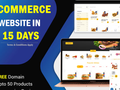 ECommerce Website Development WITH SERVER & FREE DOMAIN | Upwork