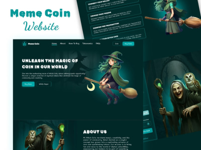 Meme coin website/landing page Custom Design