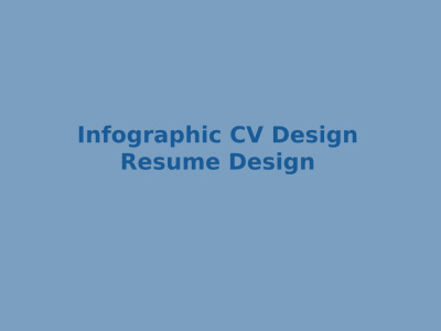 A creative and engaging Infographic Resume design | CV design | Biography