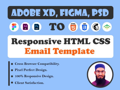 Professional HTML Email, Responsive Templates, Figma To HTML Email Template