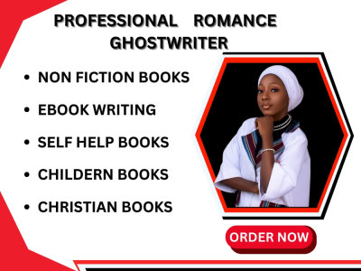 Romance ghostwriter for novel fiction non-ficition writing,Children books