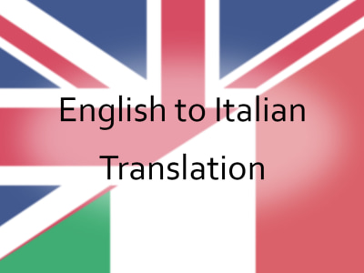 English to Italian Translation/Localization