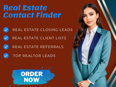 Real Estate Contact Finder, Real Estate Closing Leads, Top Realtor Leads.