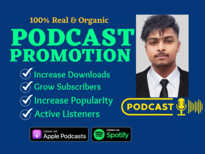 Boost Your Podcast with Real & Organic Promotion on Spotify and Apple