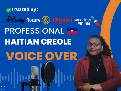 Native haitian creole voice over recording