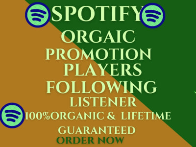 Spotify Organic Plays Followers And Spotify Promotion | Podcast Promotion