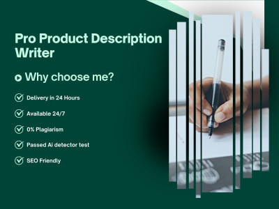 SEO-rich product descriptions for e-commerce platforms and websites