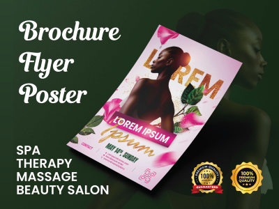 Pro flyer for spa, massage therapy and beauty salon