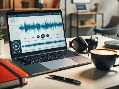 A transcription of your audio/video files (French audio) in French/English