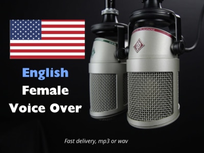 Professional English female voice-over Eastern European accent